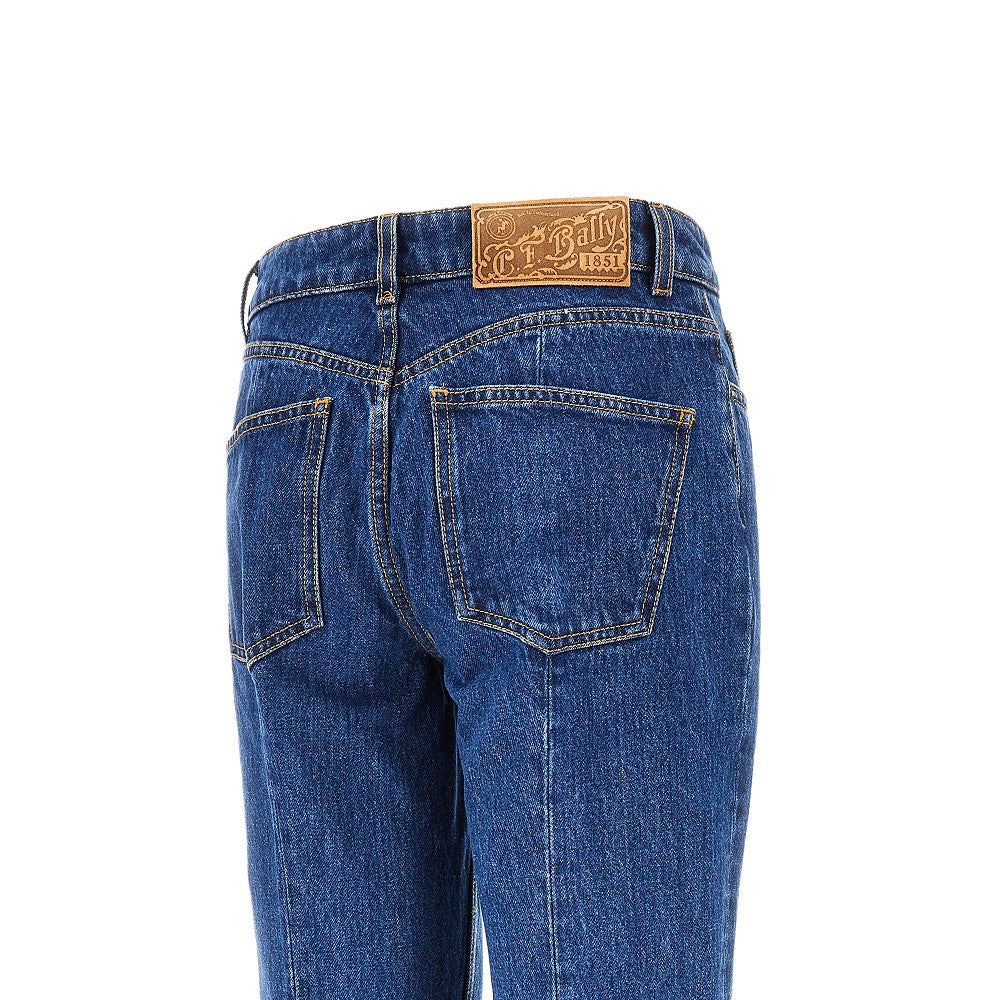 Flared cropped jeans