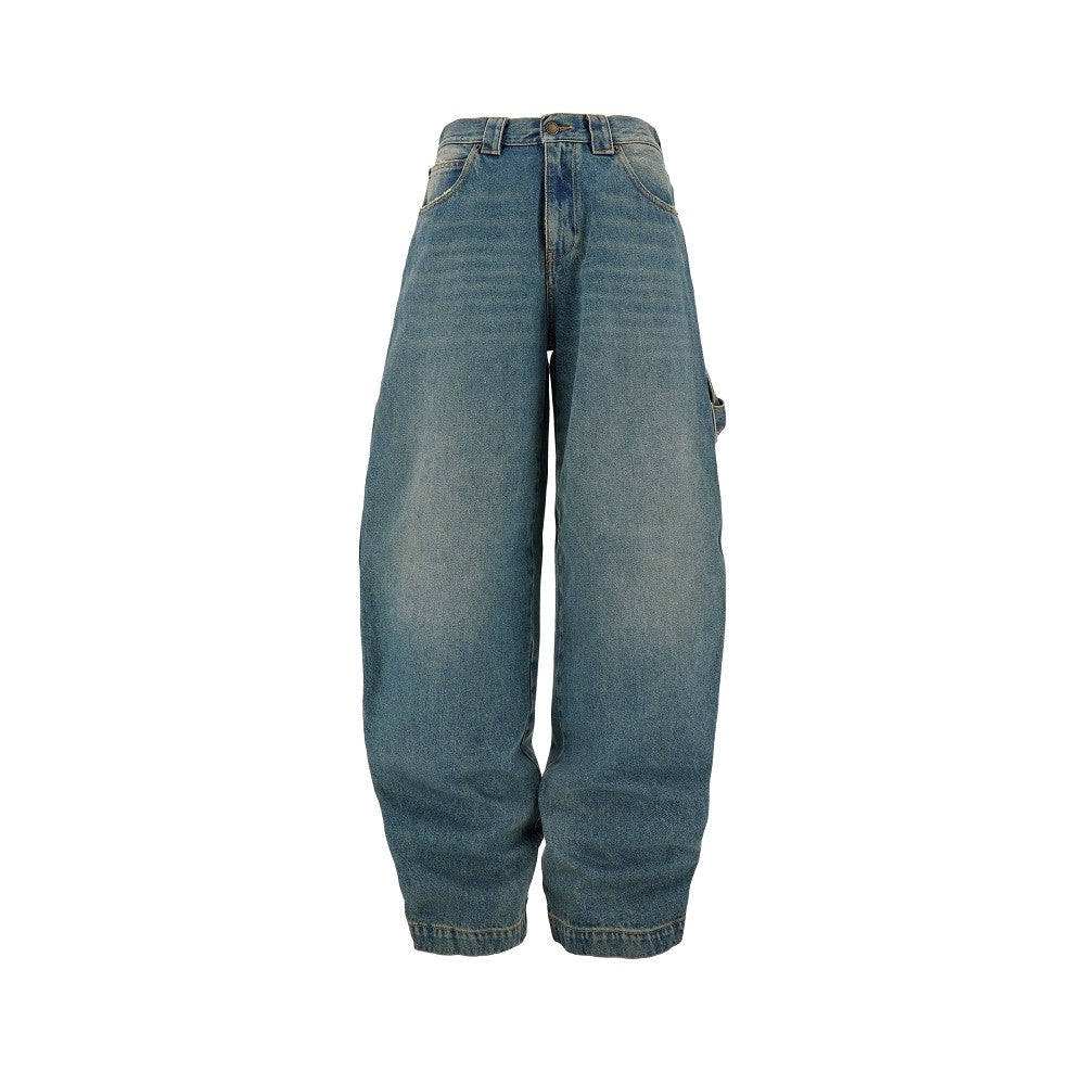 Audrey Barrel Leg Fit Carpenter Blue jeans