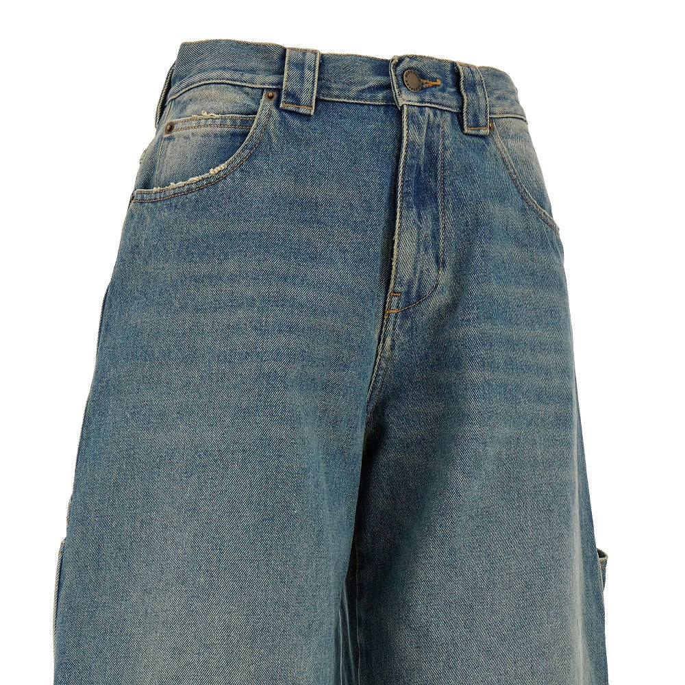 Audrey Barrel Leg Fit Carpenter Blue jeans