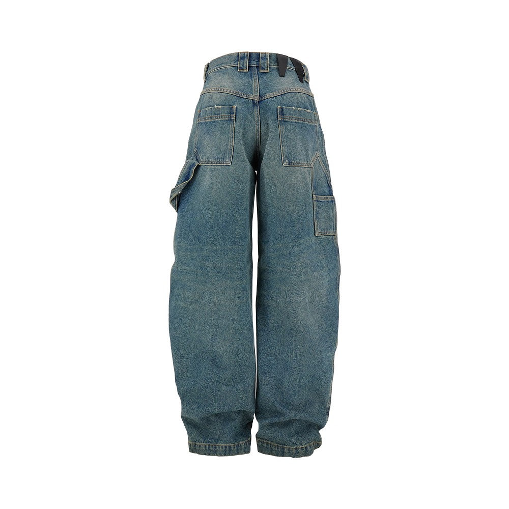 Audrey Barrel Leg Fit Carpenter Blue jeans