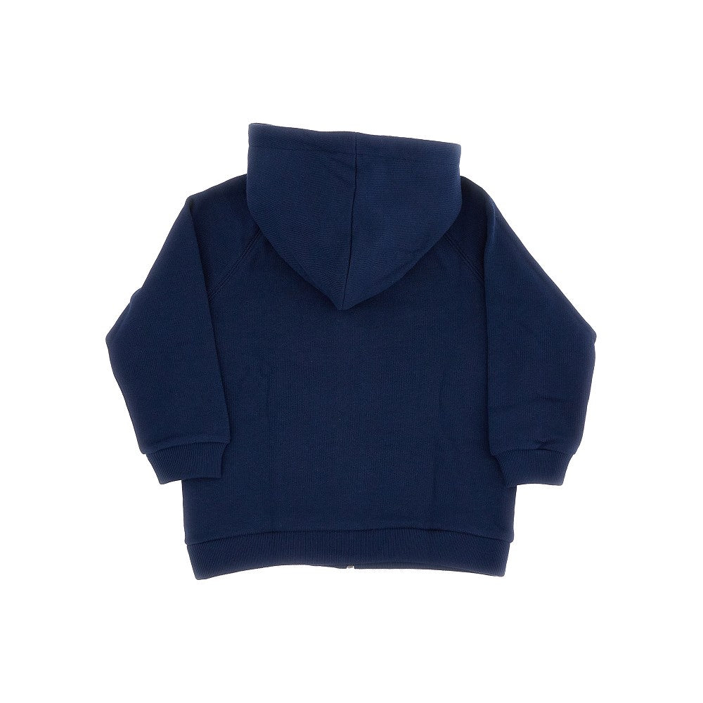 Felpa zip con ricamo Web Incrocio GG