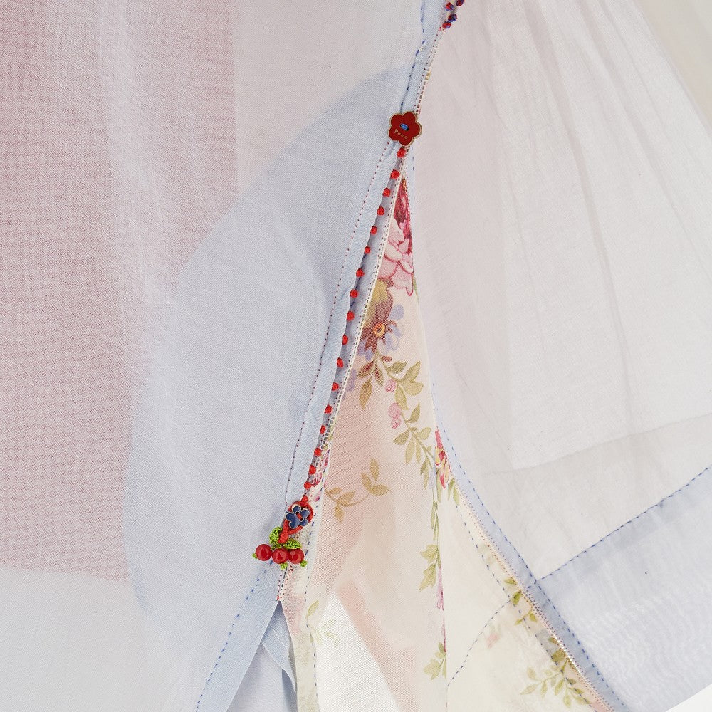 Blusa in voile patchwork