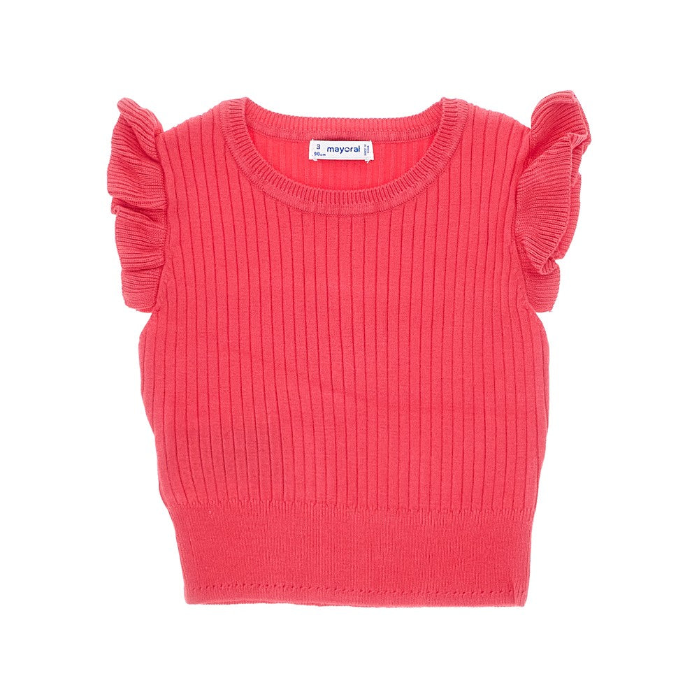 Top in maglia a costine