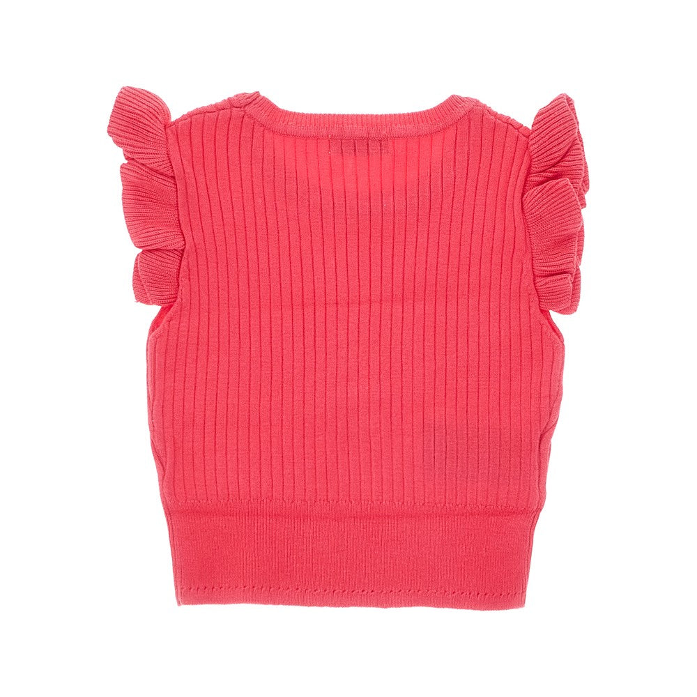 Top in maglia a costine