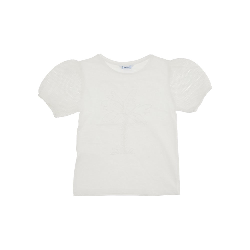 T-shirt in jersey Better Cotton con ricamo