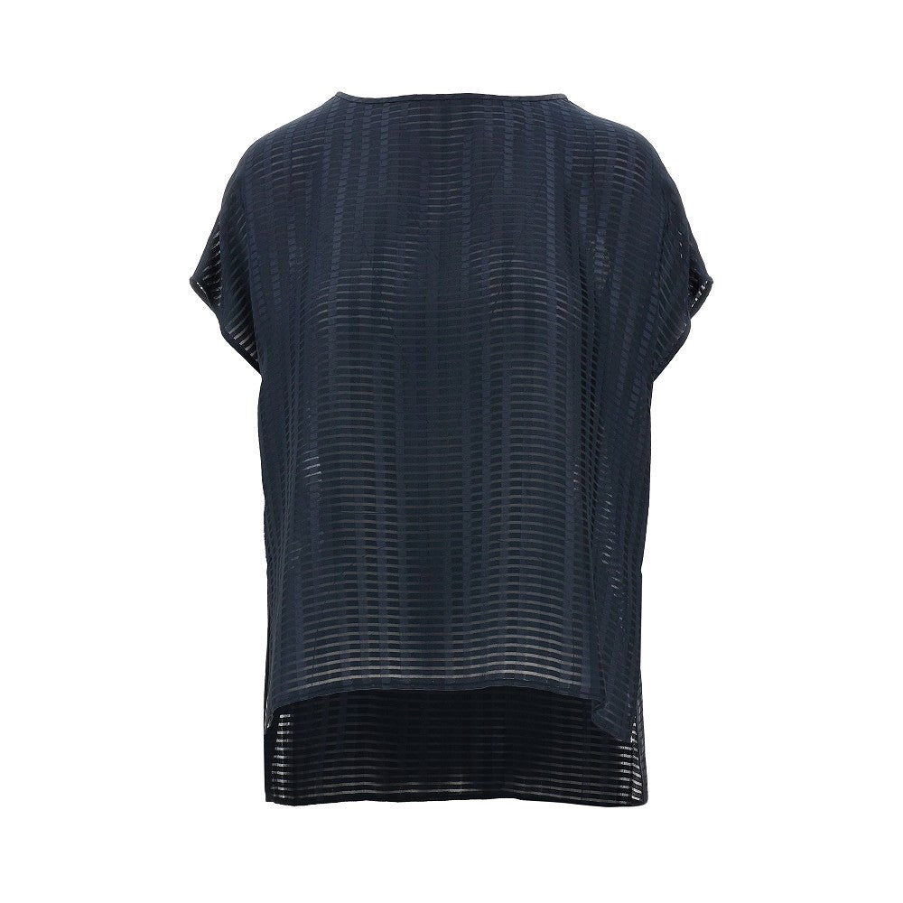 Top in georgette jacquard