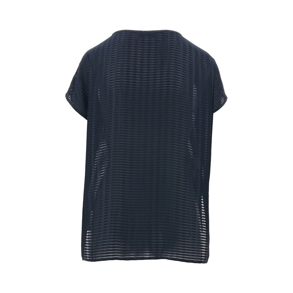 Top in georgette jacquard