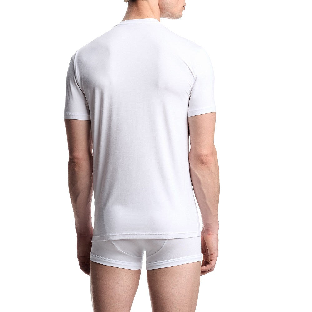 T-shirt girocollo in modal elasticizzato