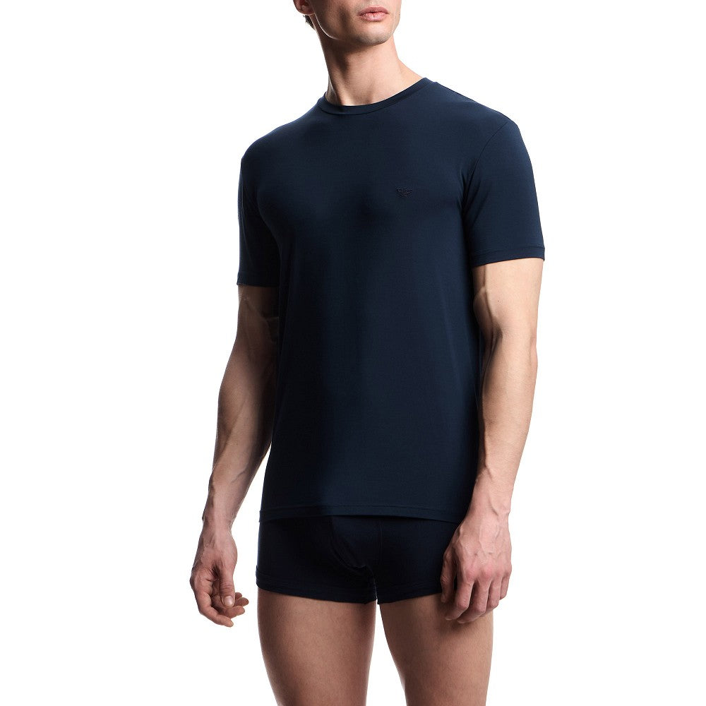 T-shirt girocollo in modal elasticizzato