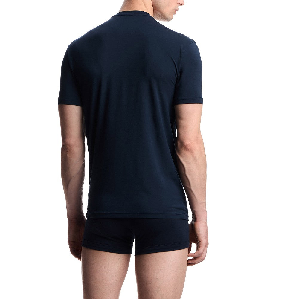 T-shirt girocollo in modal elasticizzato