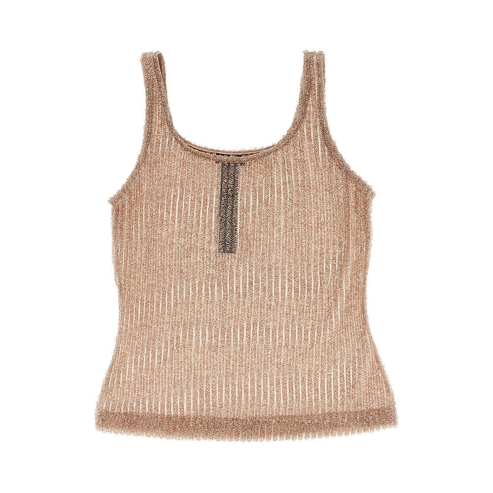 Canotta in fuzzy lurex
