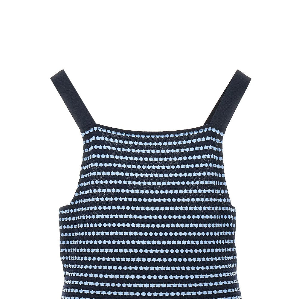 Jersey top with embossed effect