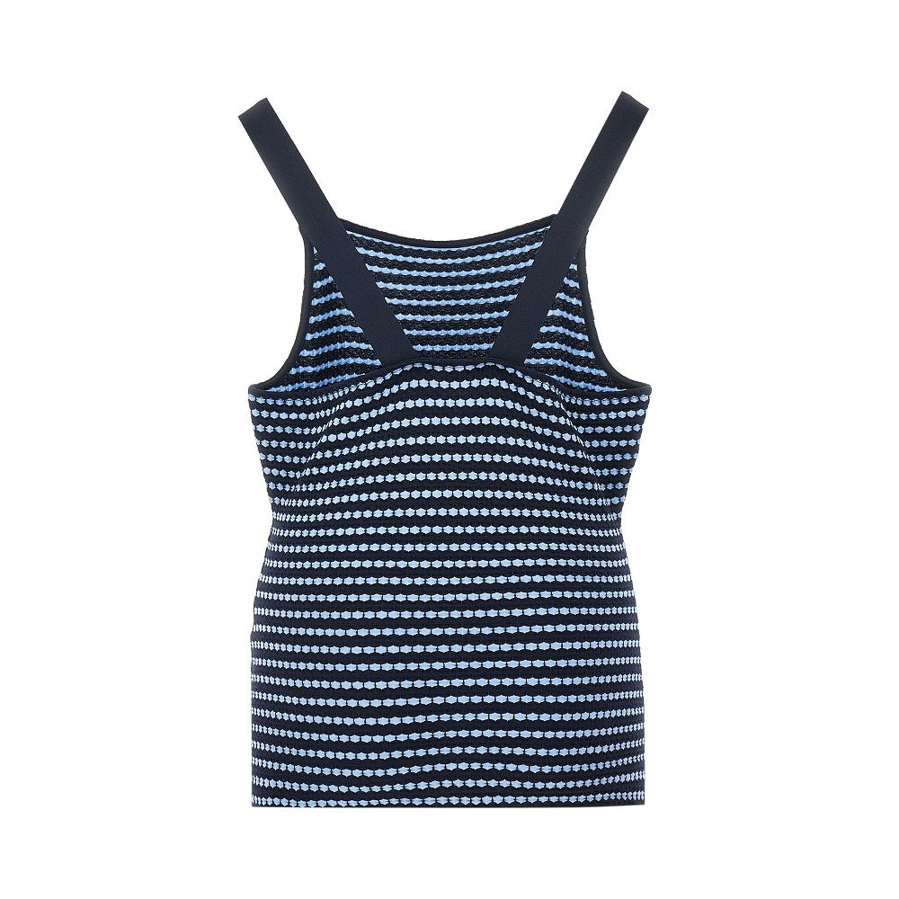 Jersey top with embossed effect