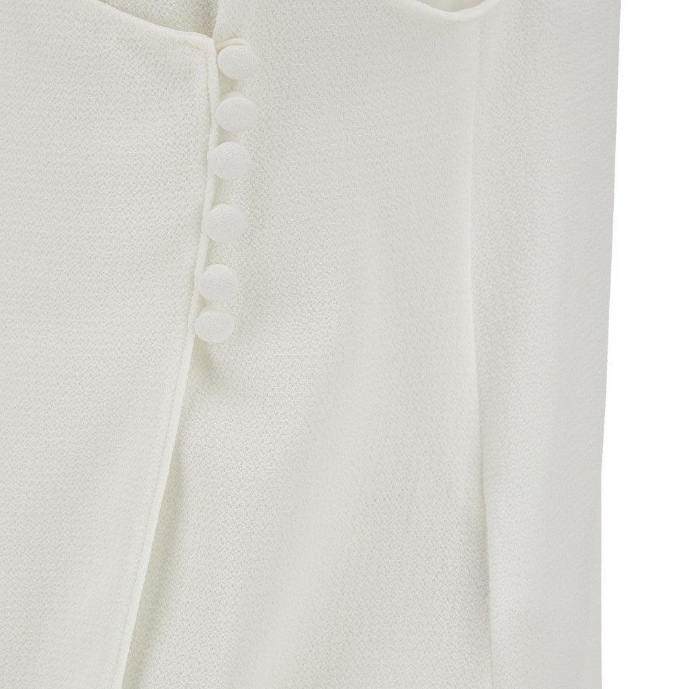 Crepe top with back buttons