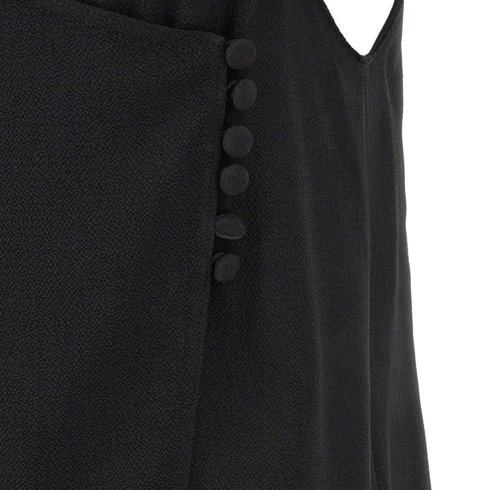 Crepe top with back buttons