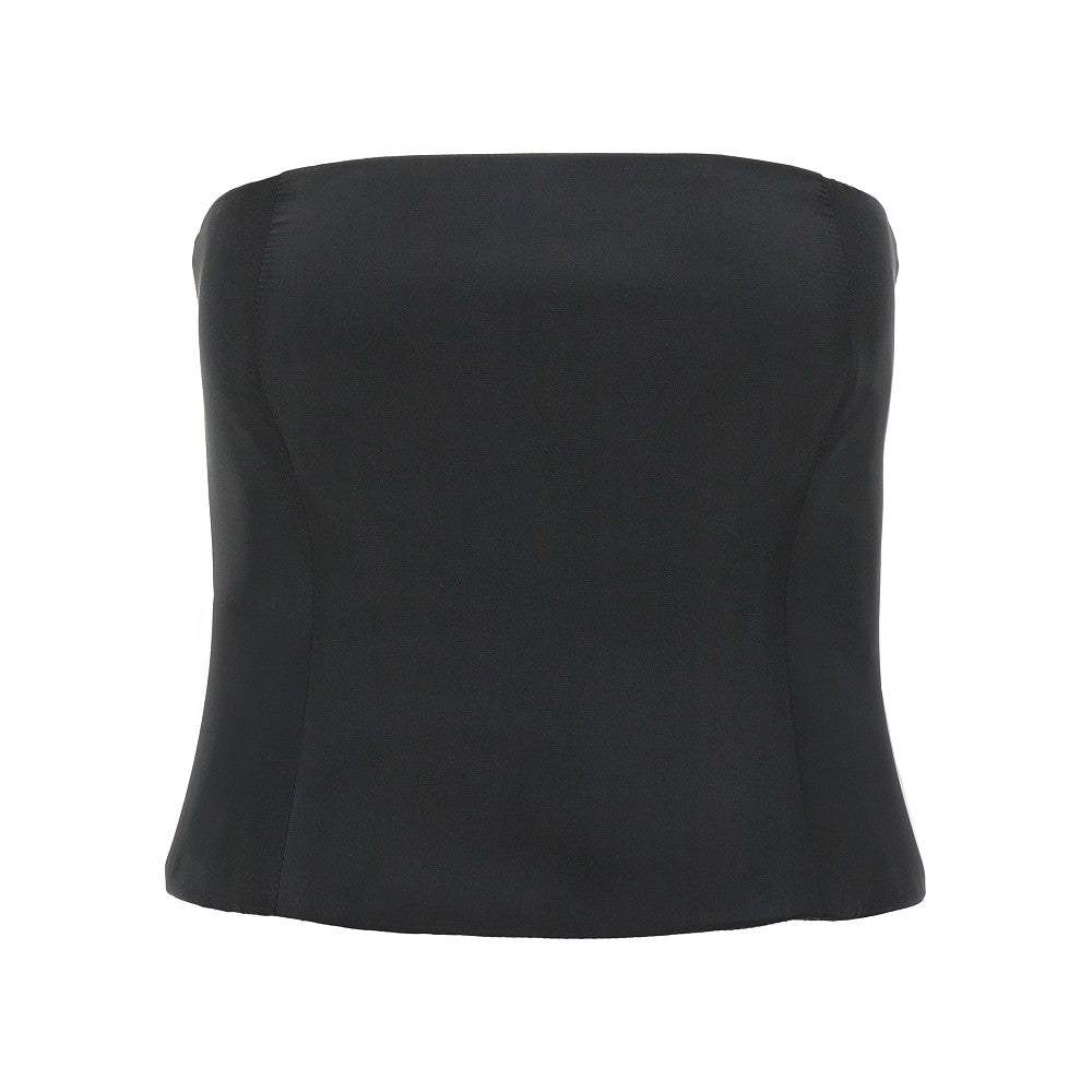 Satin cropped top
