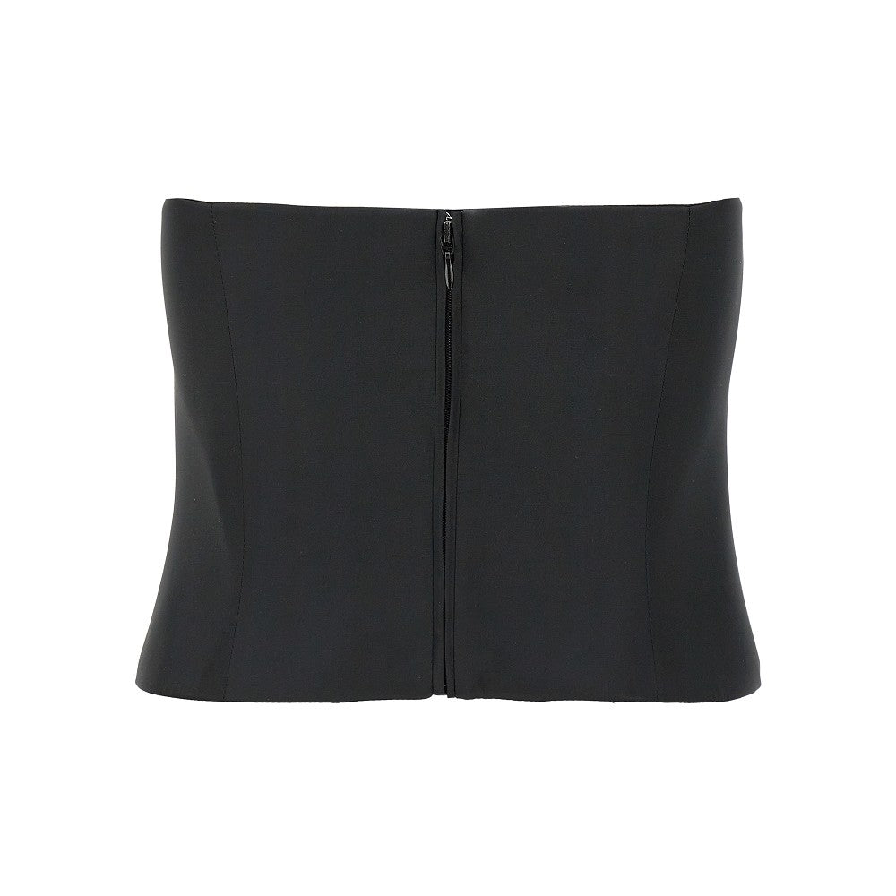 Satin cropped top