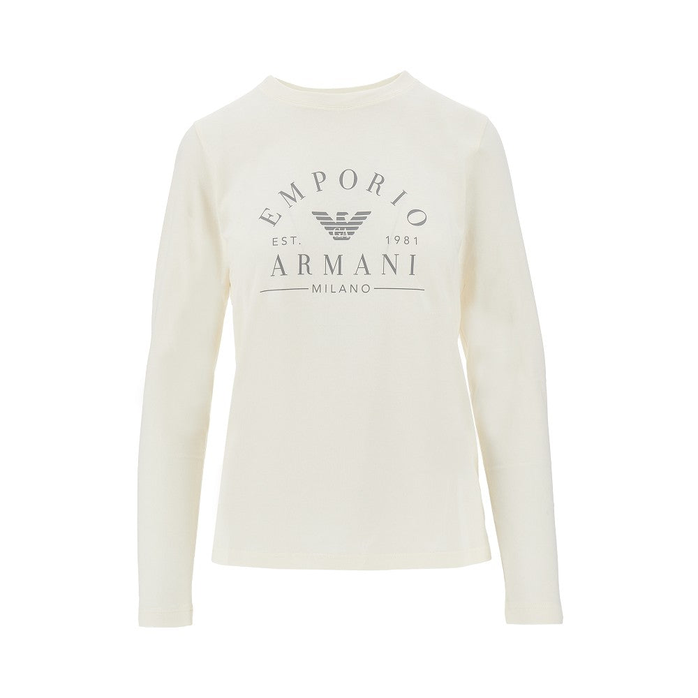 Organic cotton T-shirt with logo print