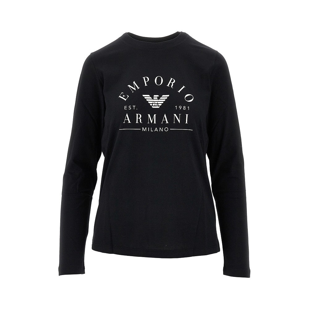 T-shirt in cotone biologico con stampa logo
