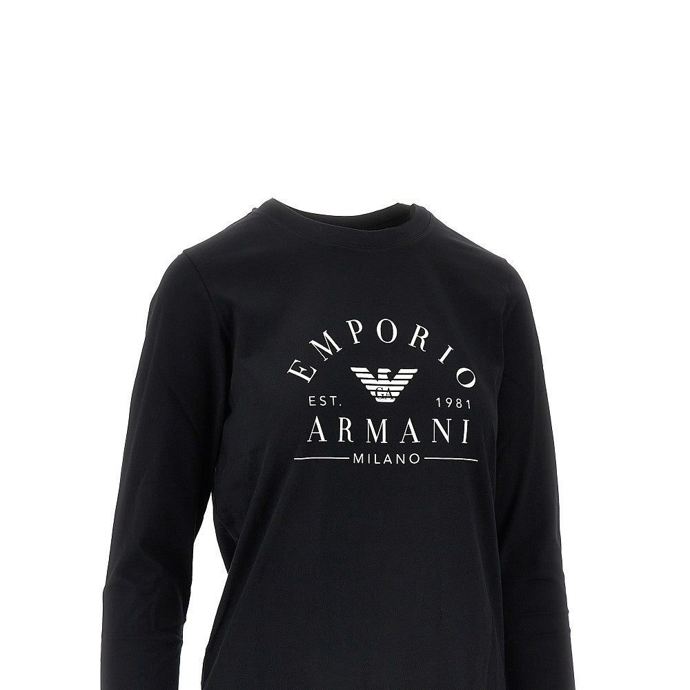 T-shirt in cotone biologico con stampa logo