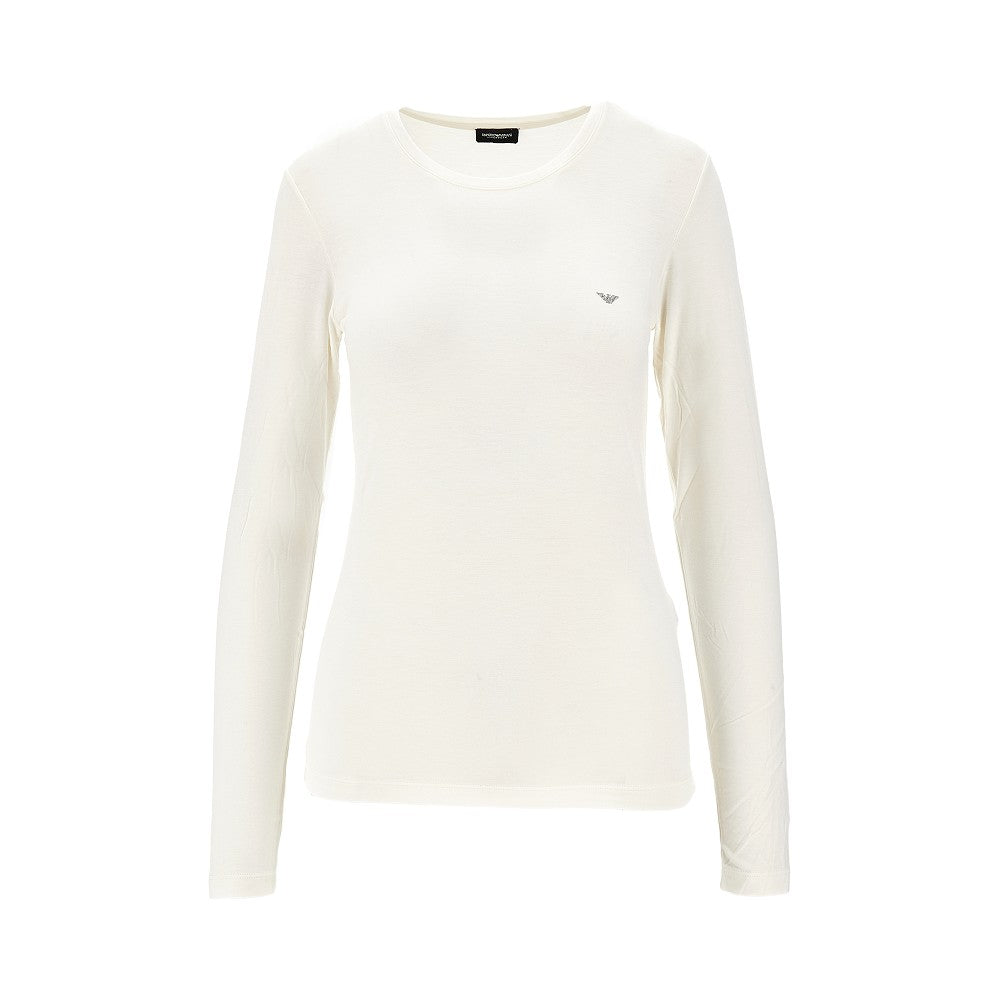 Stretch viscose jersey T-shirt