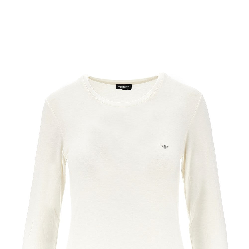 Stretch viscose jersey T-shirt