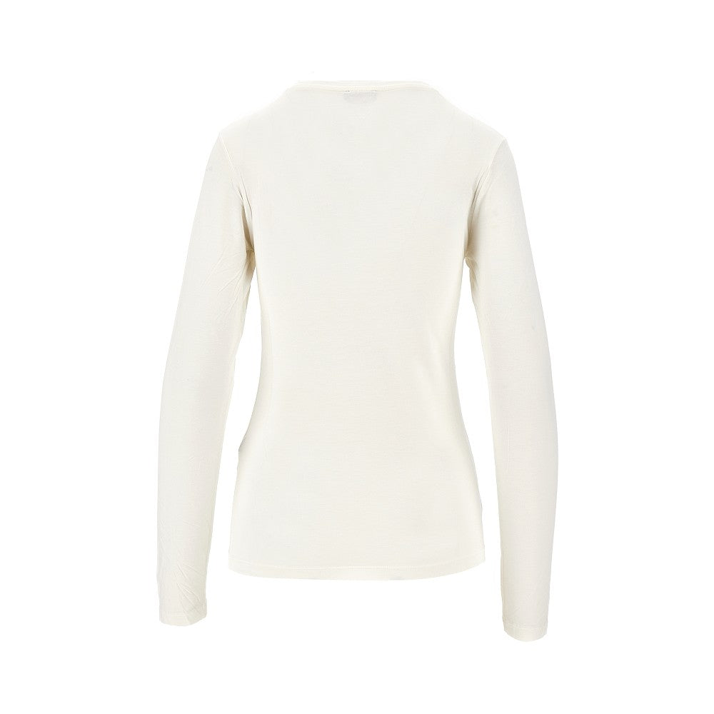 Stretch viscose jersey T-shirt