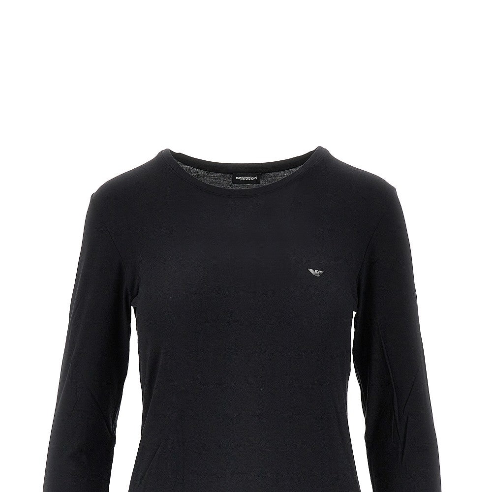 T-shirt in jersey di viscosa stretch