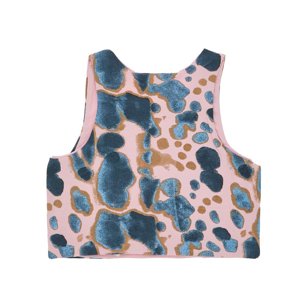 Top cropped in cotone stretch