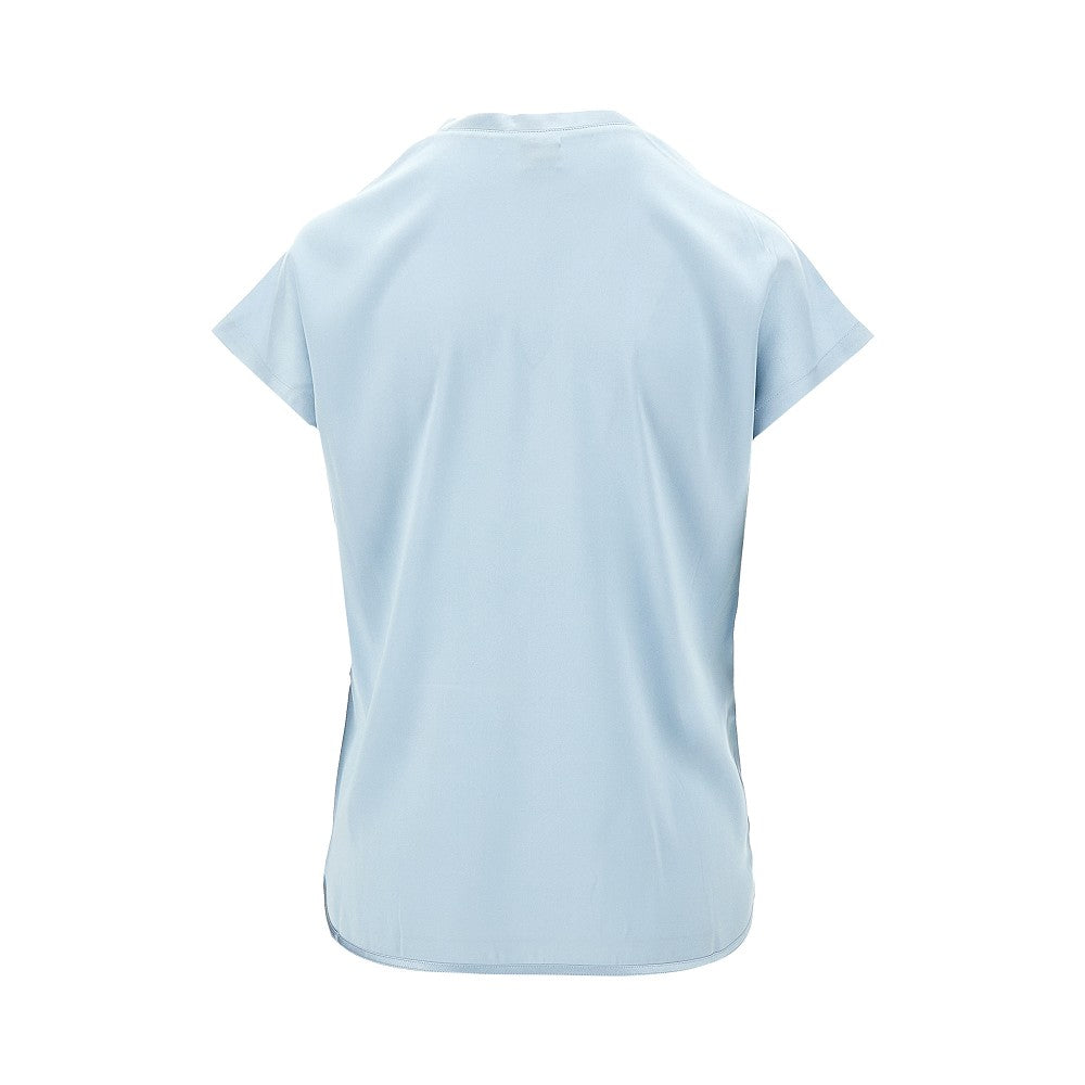 Blusa in seta stretch