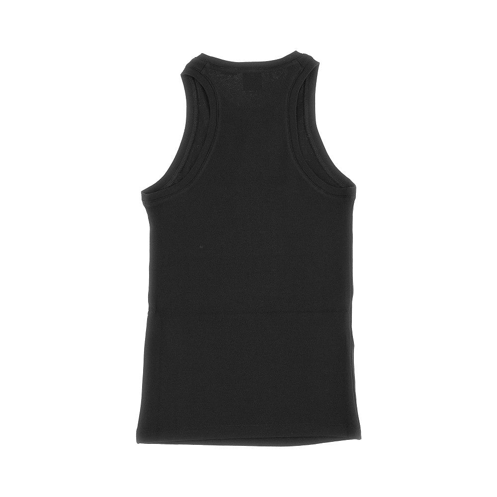 Lettering logo ribbed tank top