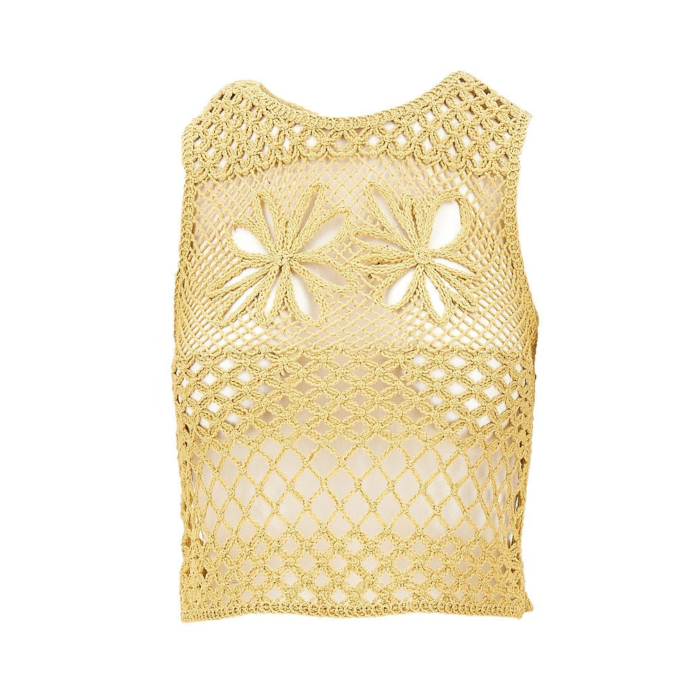 Crochet knitted top