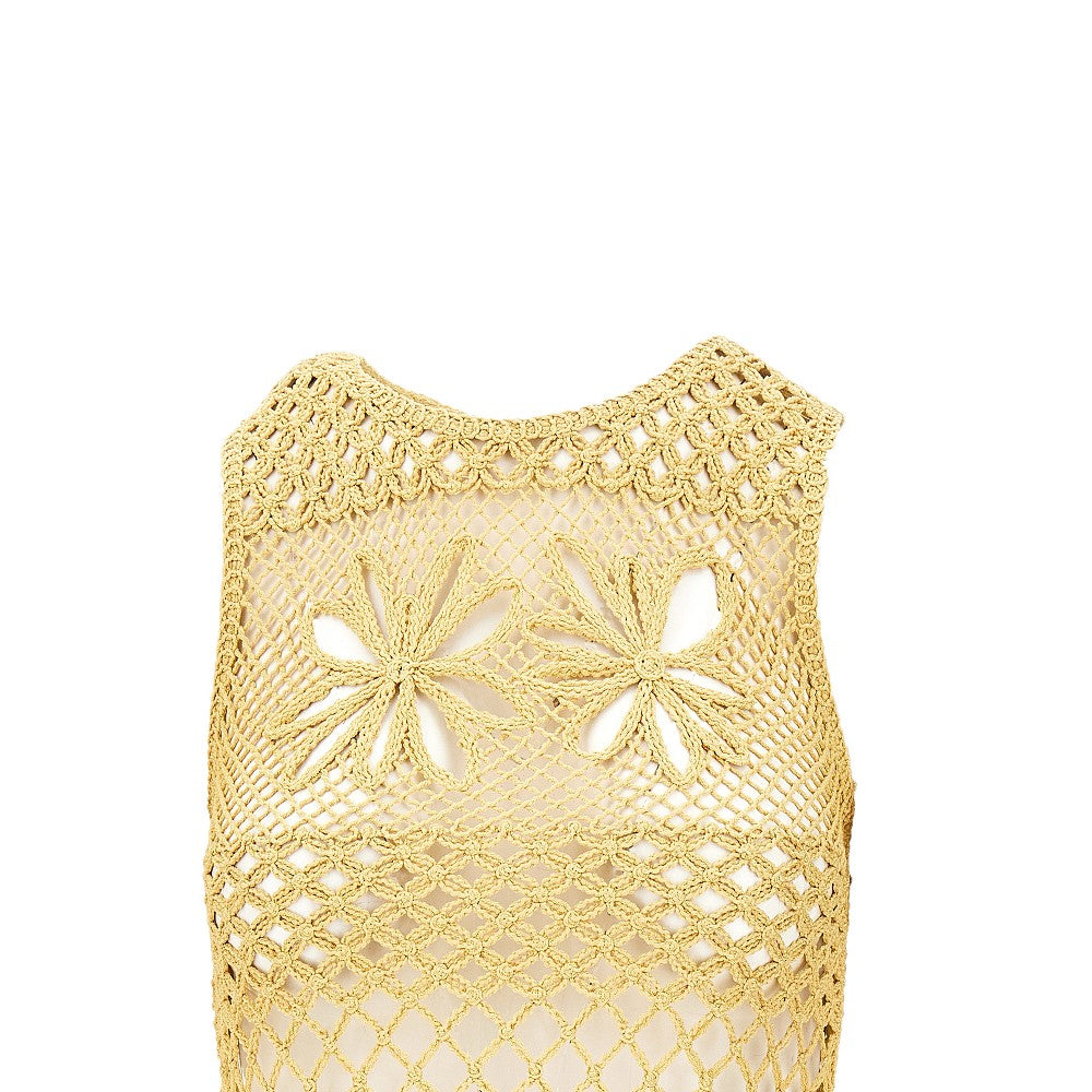 Crochet knitted top
