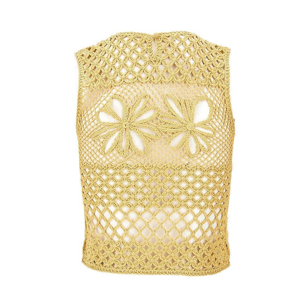 Crochet knitted top