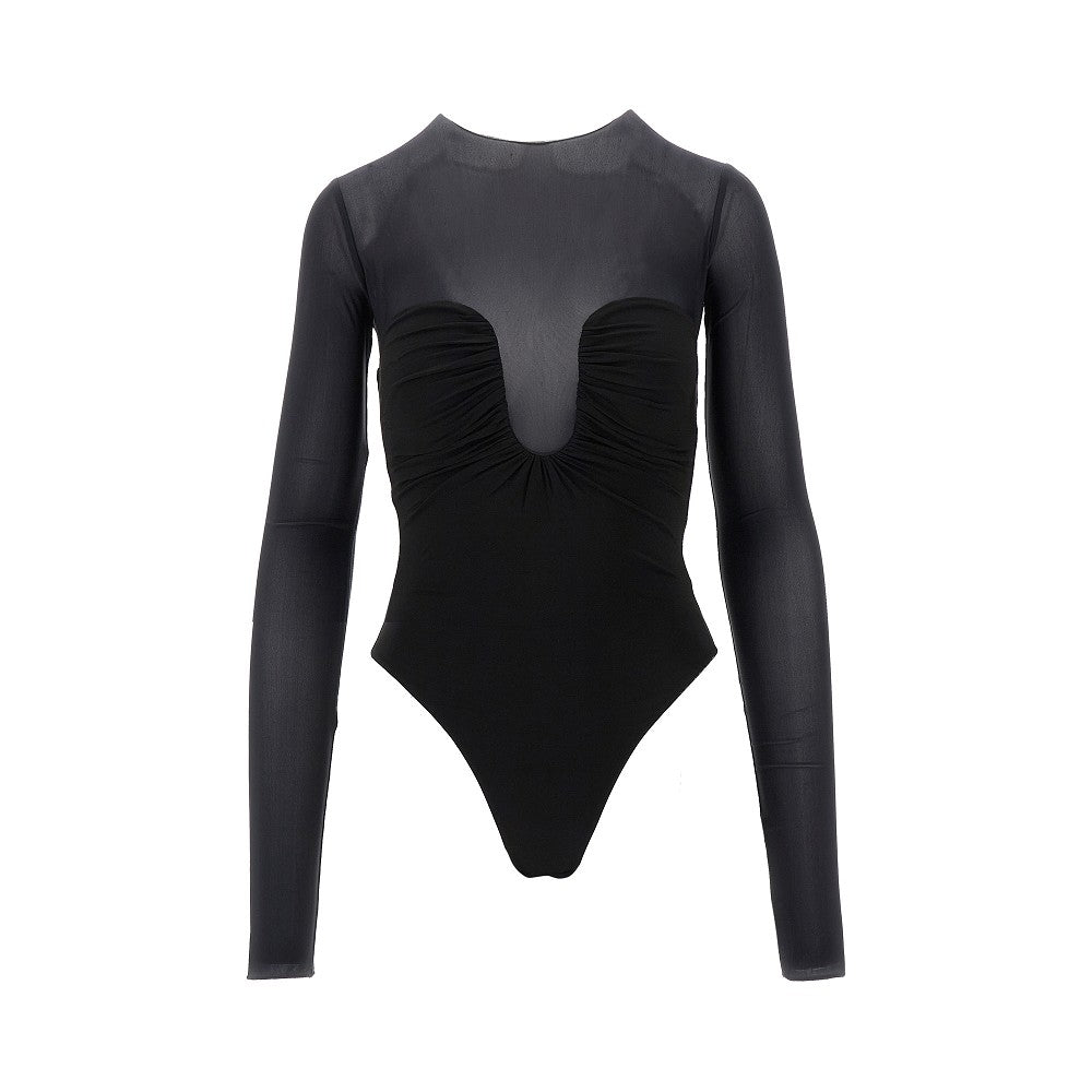 Body con scollatura sagomata