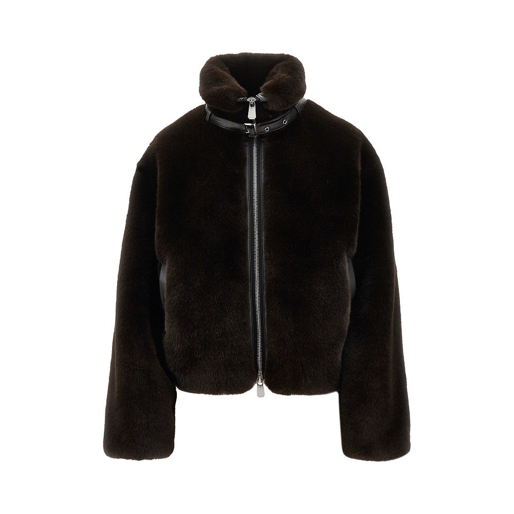 Blouson in pelliccia sintetica effetto visone