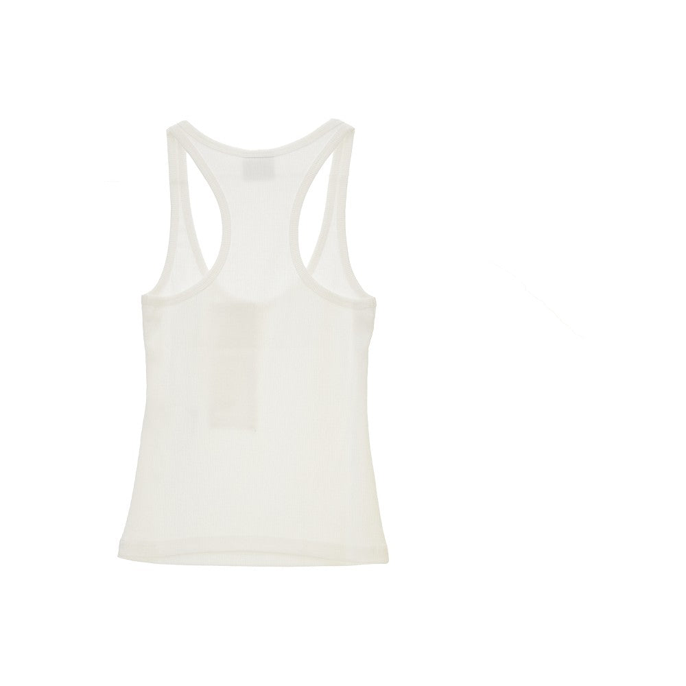 Oblique 90's ribbed tank top