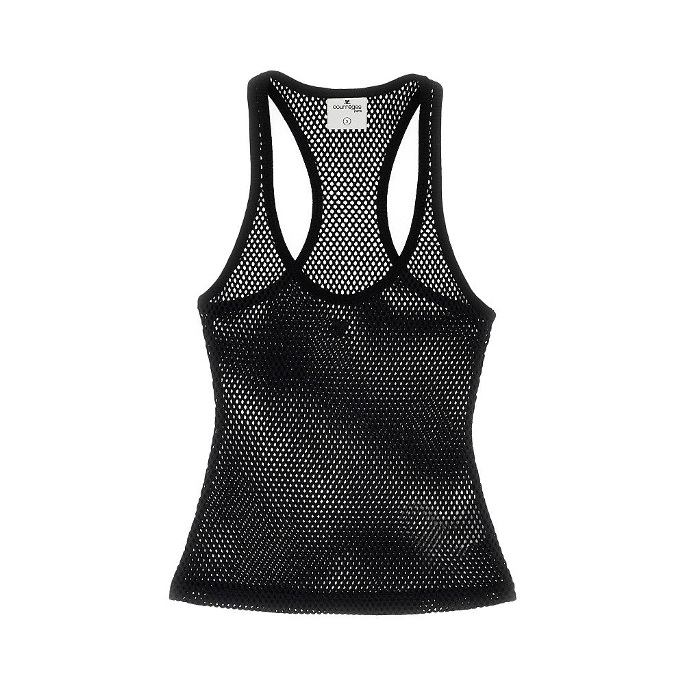 Top in maglia a rete