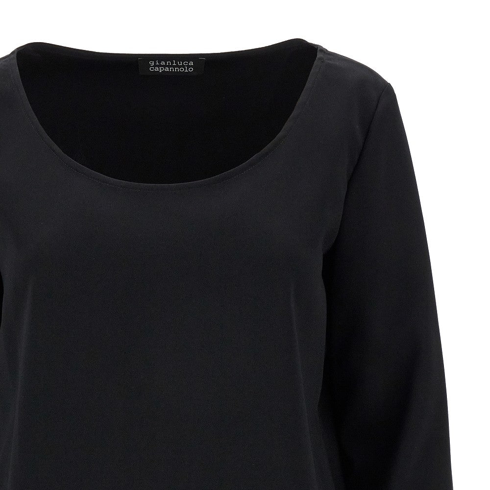 Round neckline cady top