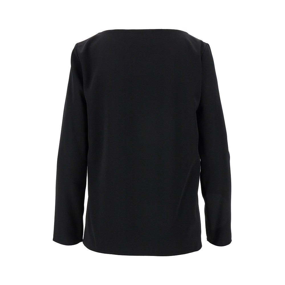 Round neckline cady top
