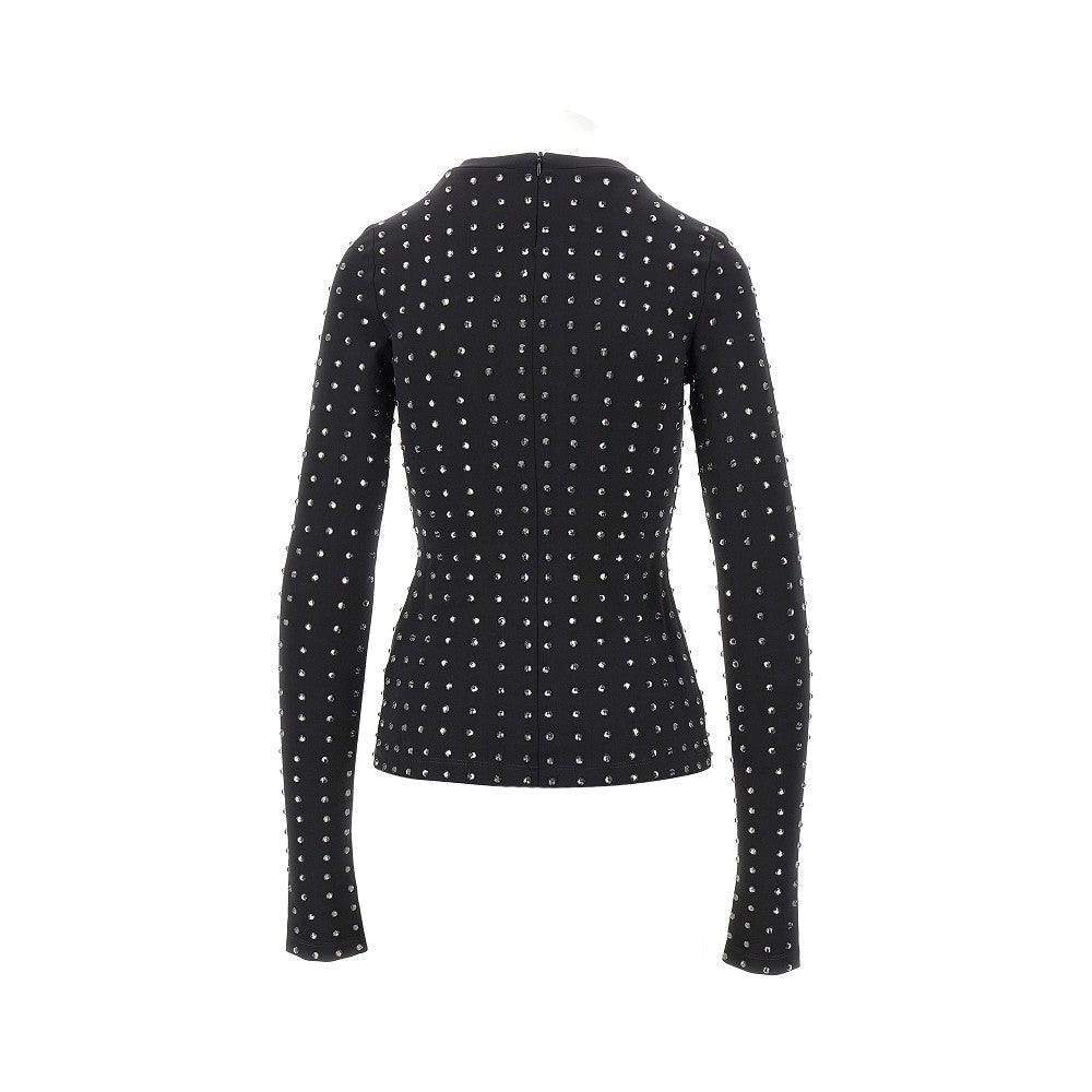 Scuba jersey top with crystals