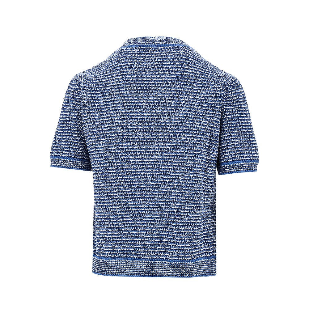 Top a manica corta in maglia