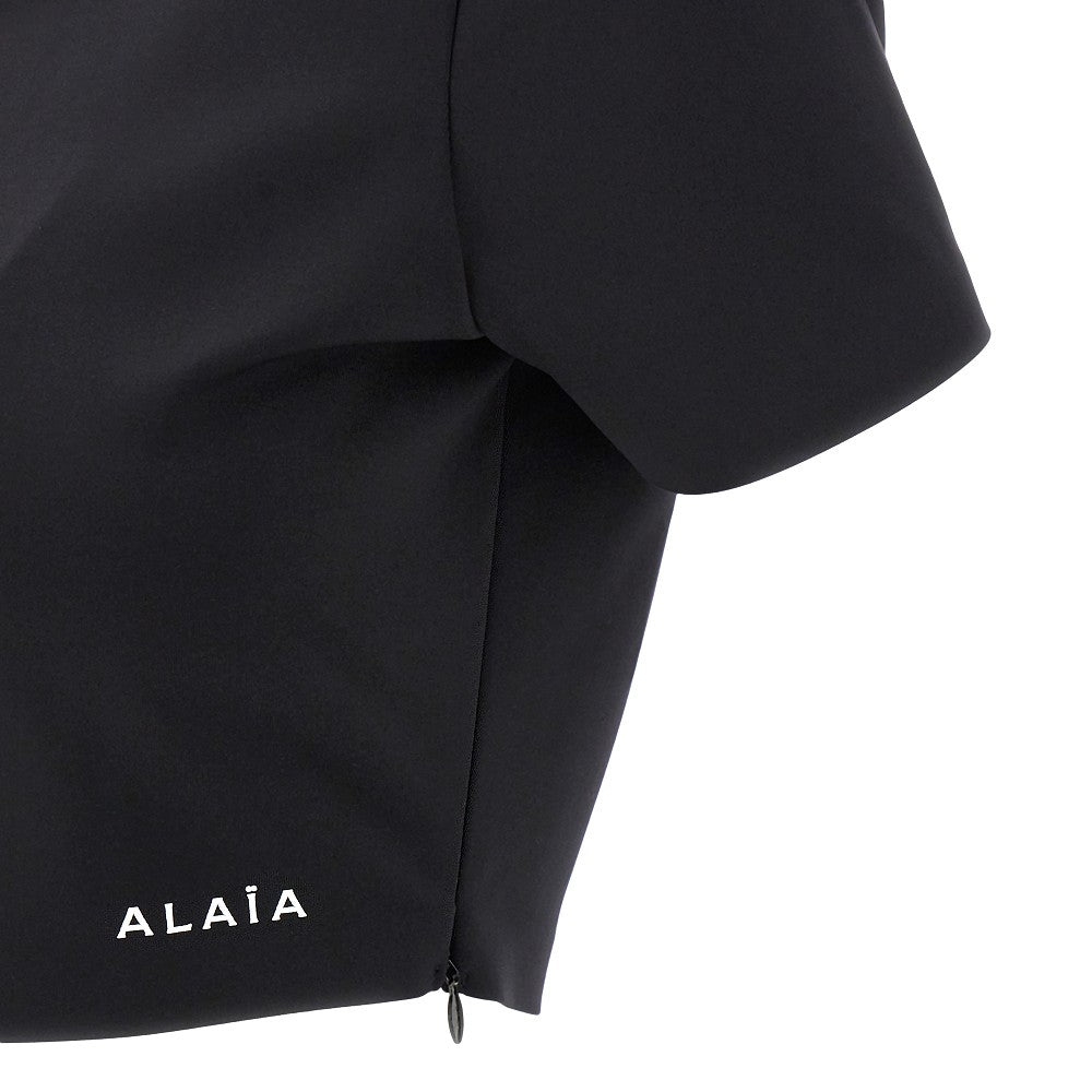 T-shirt cropped in jersey modellante