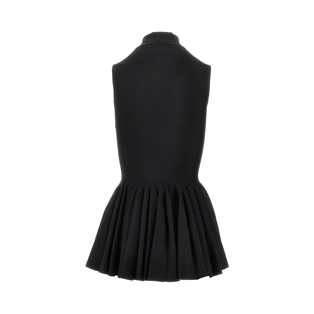 Knitted top with godet