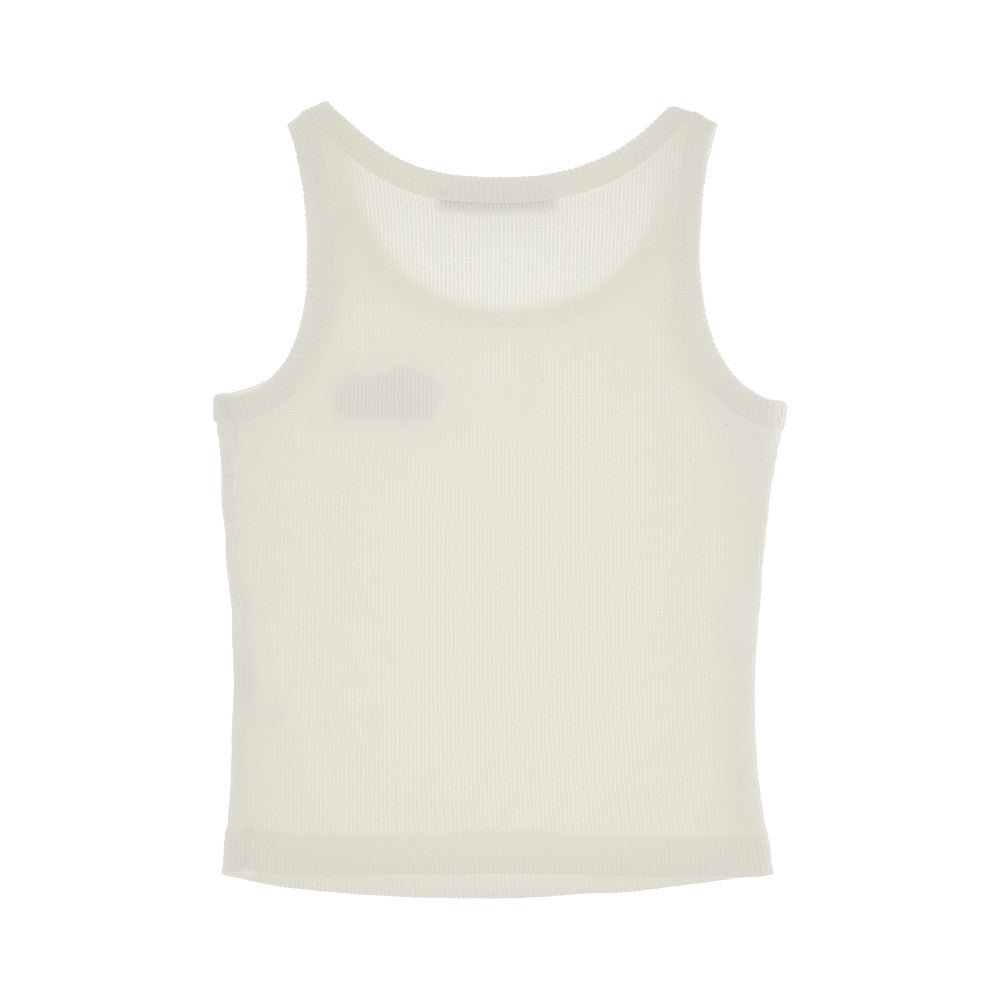 Canotta a costine con patch logo