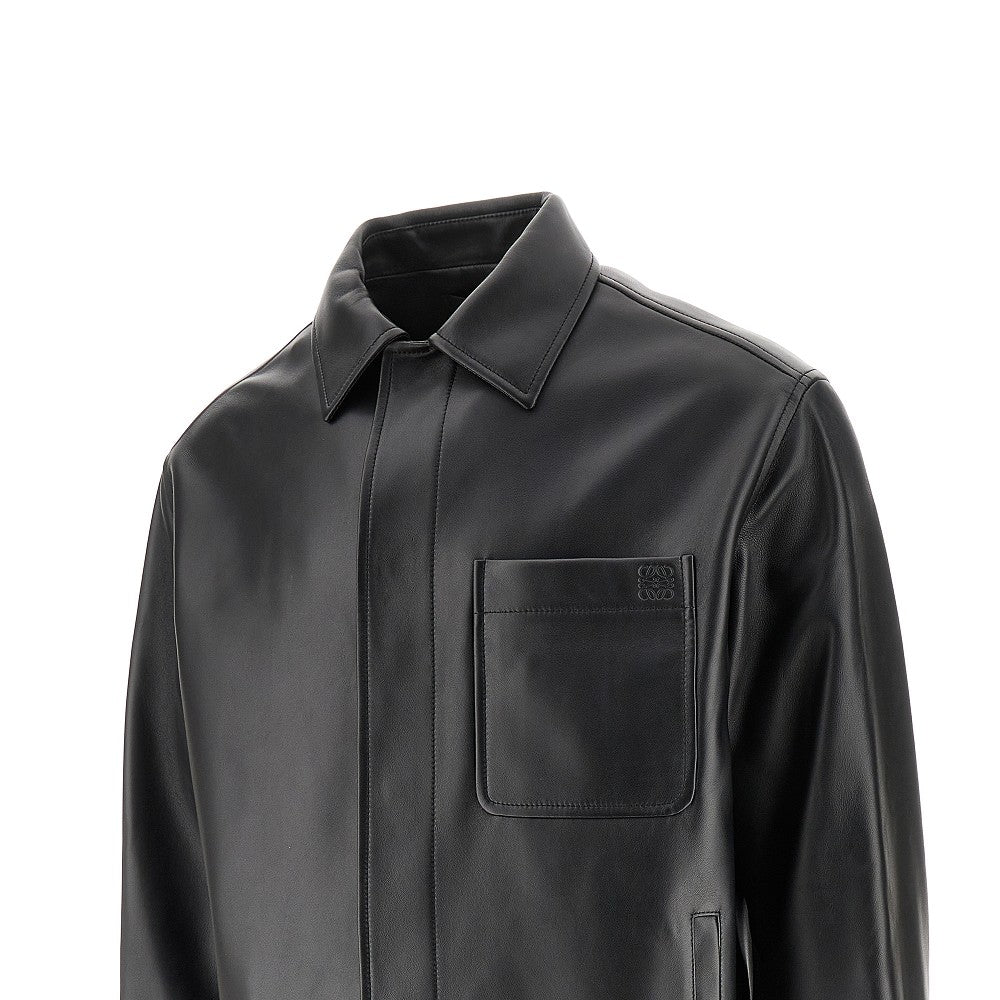 Overshirt in nappa