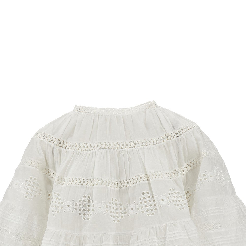 Top 'Dilama' in cotone ricamato