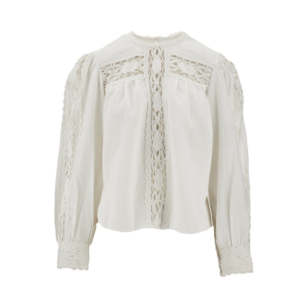 'Valmira' cotton and linen blend blouse