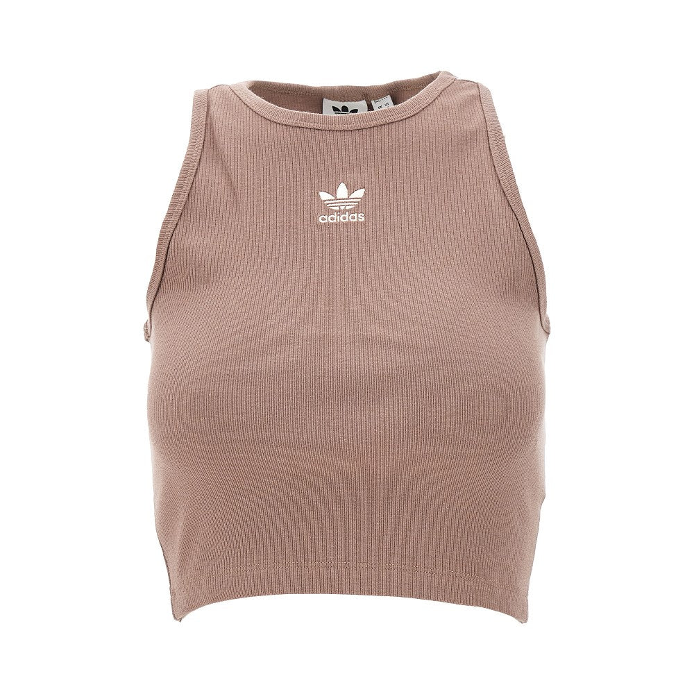 Top cropped in jersey a costine