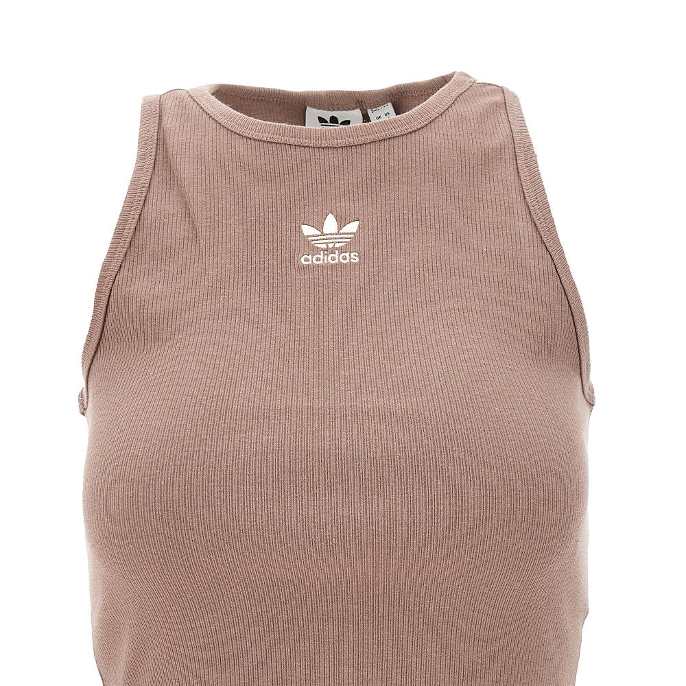 Top cropped in jersey a costine